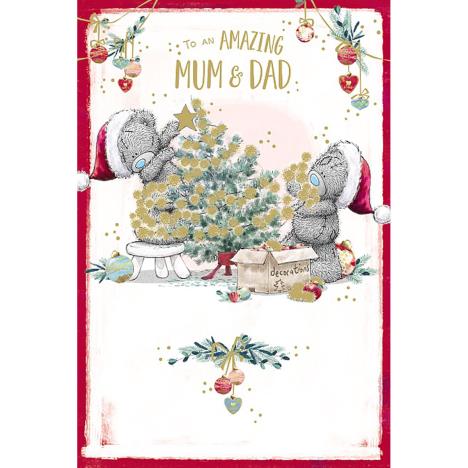 Mum & Dad Decorating Tree Me to You Bear Christmas Card £3.59